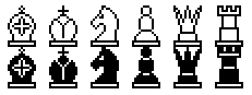 how the chess font looks like ...